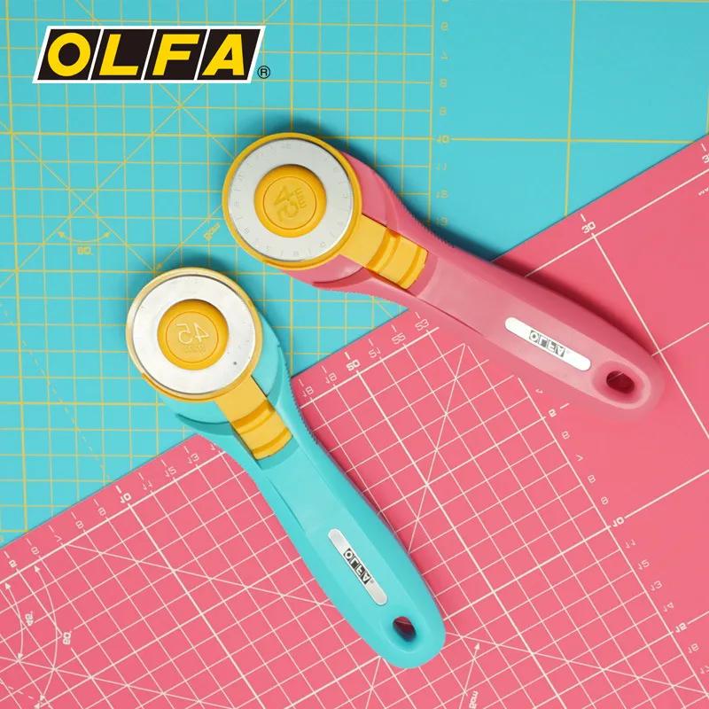 Rotary Cutter Fabric - Lâmina de corte Olfa Rotary Pinkle,