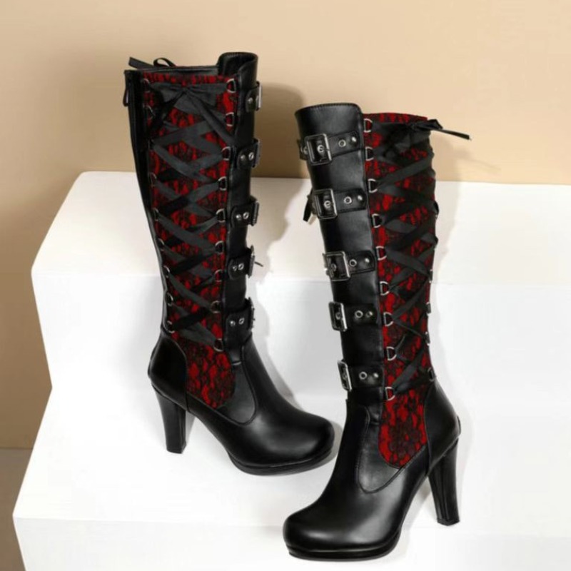 Botas Femininas Estilo Punk Gó - Sewing Garment avaliação e preço