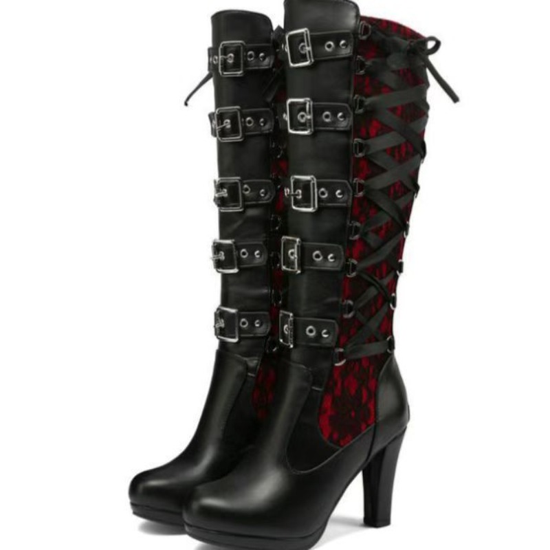 Botas Femininas Estilo Punk Gó - Sewing Garment avaliação e preço