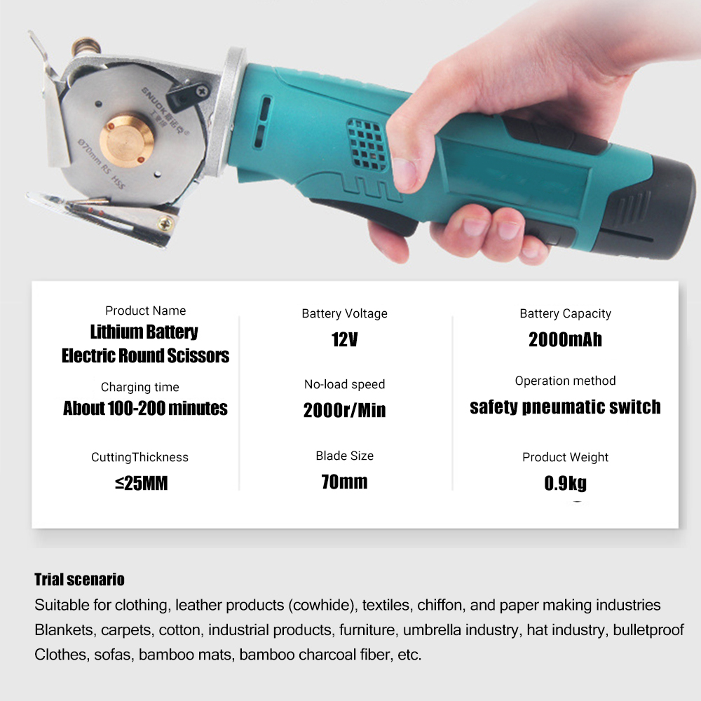 Elétrica Redonda Tesoura Cordl - Rotary Cutter Fabric avaliação e preço